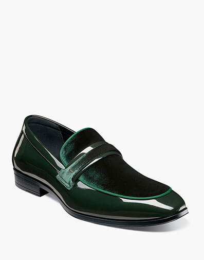 Spratley Moc Toe Saddle Slip On in Green for $$110.00