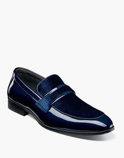 Spratley Moc Toe Saddle Slip On in Navy for $$110.00