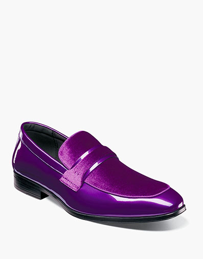 Spratley Moc Toe Saddle Slip On in Purple for $$110.00