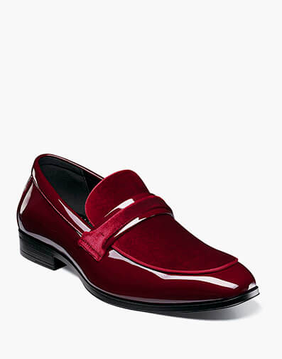 Spratley Moc Toe Saddle Slip On in Burgundy for $$110.00