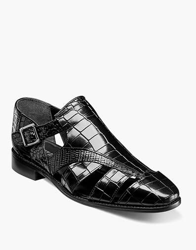 Calandro City Sandal in Black for $$140.00