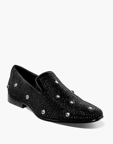 Spangle Rhinestone Slip On in Black and Silver for $$110.00