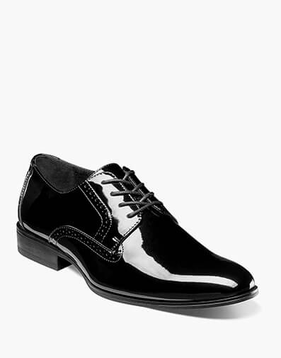 Scottie Plain Toe Oxford in Black Patent for $$110.00