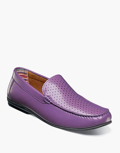 Conroy Moc Toe Perf Slip On in Purple for $$90.00
