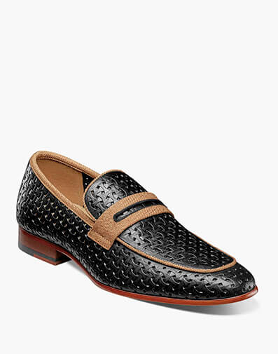 Winstead Moc Toe Saddle Slip On in Black for $$160.00