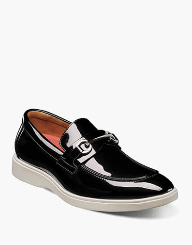 Slayton Moc Toe Bit Slip On in Black Patent for $$125.00
