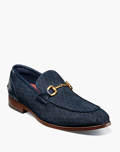 Brinkley Moc Toe Bit Slip On Navy
