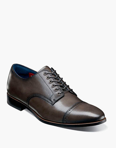 William Cap Toe Oxford Gray