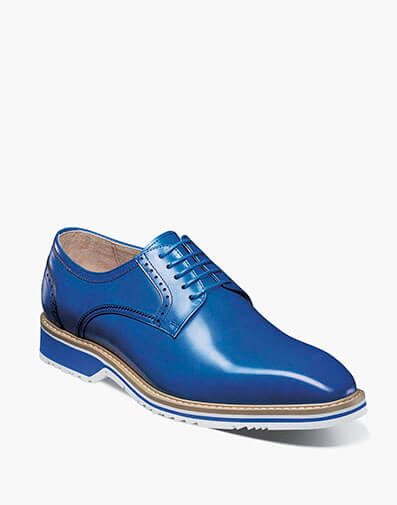 Barringer Plain Toe Oxford in Blue for $$180.00