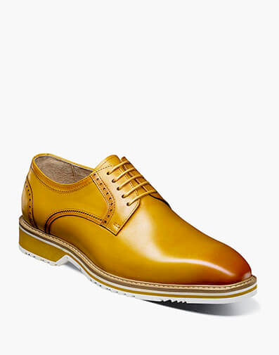 Barringer Plain Toe Oxford in Yellow for $$180.00
