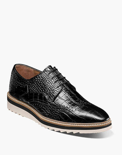 Alario Wingtip Oxford in Black for $$150.00