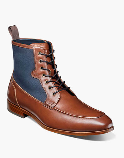 Brumley Moc Toe Lace Up Boot in Tan Multi for $$130.00
