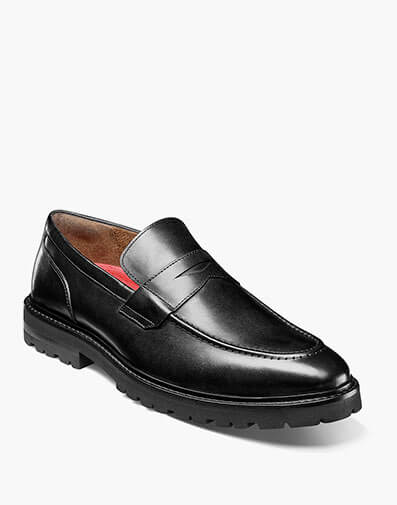 Hayes Moc Toe Penny Slip On in Black for $$150.00
