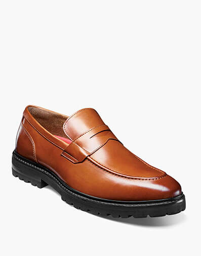 Hayes Moc Toe Penny Slip On in Tan for $$150.00