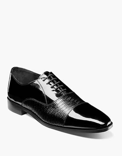 Razzeto Cap Toe Oxford in Black for $$140.00