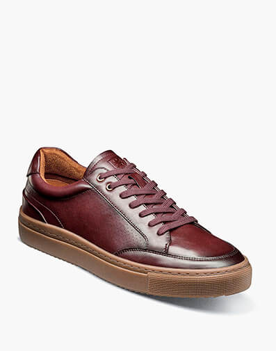 Dorian Lace To Toe Sneaker in Bordeaux for $$110.00