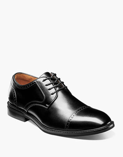 Bailey Cap Toe Oxford in Black for $$160.00
