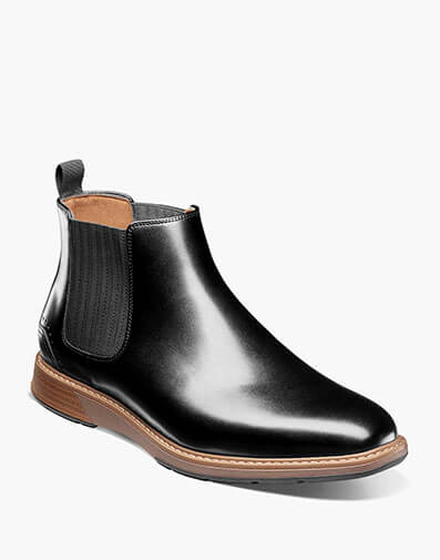 Platt Plain Toe Chelsea Boot in Black for $$120.00
