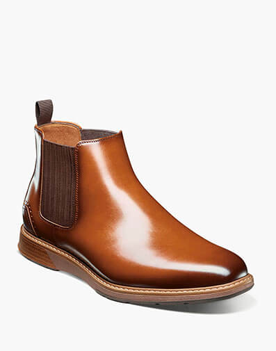 Platt Plain Toe Chelsea Boot in Cognac for $$120.00