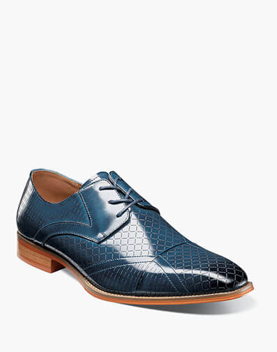 Hobson Cap Toe Oxford in Blue for $$175.00