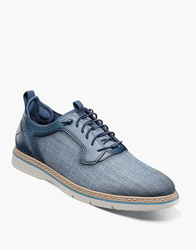 Sebert Plain Toe Elastic Lace Up in Navy for $$130.00