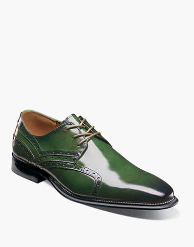 Alexander Plain Toe Oxford in Green for $$175.00
