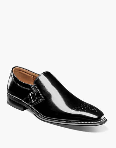 Alistair Plain Toe Ornament Slip On in Black for $$175.00