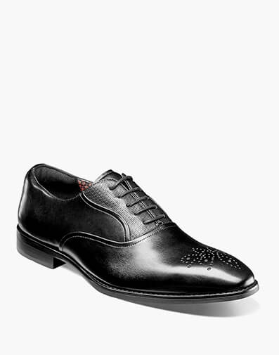 Langford Plain Toe Oxford in Black for $$160.00