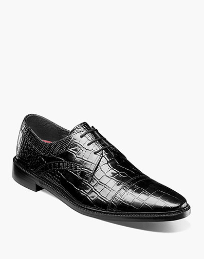 Fiorentino Cap Toe Oxford in Black for $$160.00