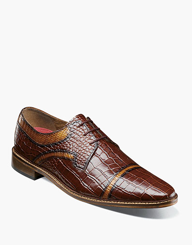 Fiorentino Cap Toe Oxford in Brown Multi for $$160.00
