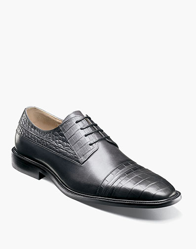 Martino Cap Toe Oxford in Gray for $$11000.00