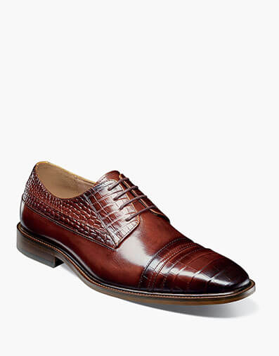 Martino Cap Toe Oxford in Brown for $$11000.00