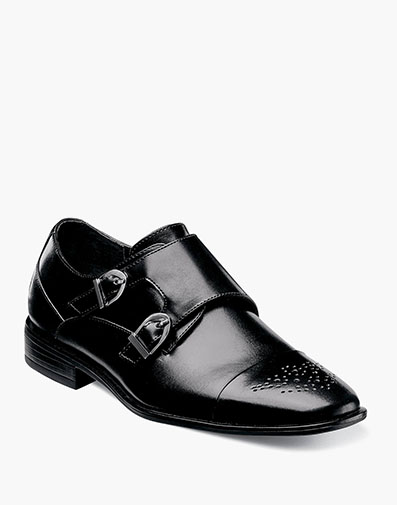 Boys Trevor Cap Toe Monk Strap