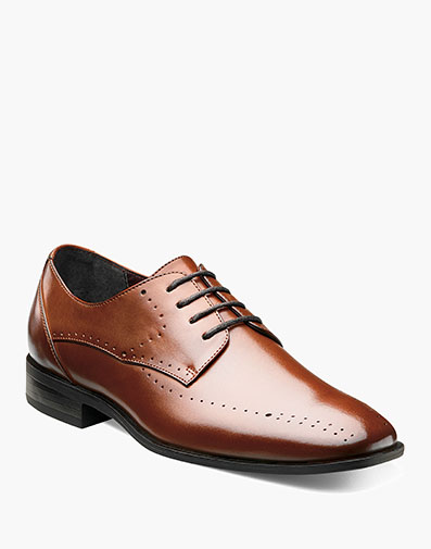 Kids Atwell Plain Toe Oxford Cognac