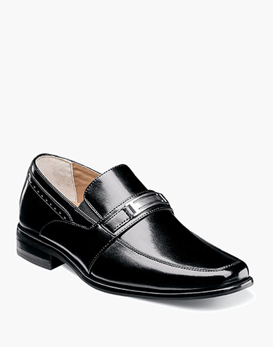 Kids Shaw Moc Toe Bit Slip On in Black for $$70.00