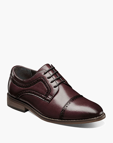 Kids Dickinson Cap Toe Oxford in Burgundy for $$85.00