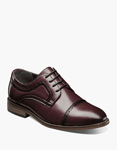 Kids Dickinson Cap Toe Oxford in Burgundy for $$85.00