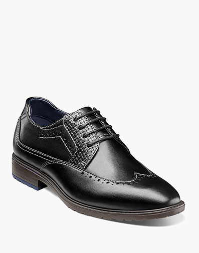Boys Rooney Wingtip Oxford in Black for $85.00