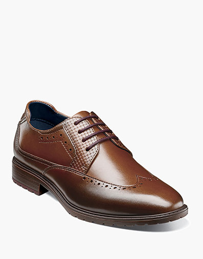 Boys Rooney Wingtip Oxford in Tan for $85.00
