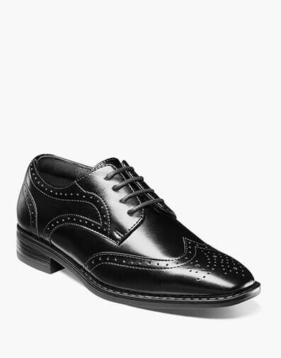 Boys Kaine Wingtip Oxford in Black for $$85.00