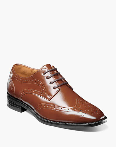 Kids Kaine Wingtip Oxford in Cognac for $$85.00