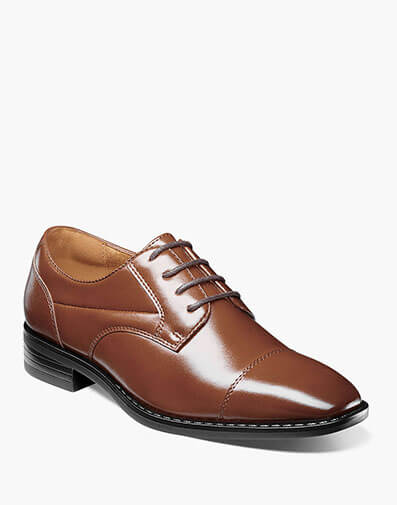 Kids Kallum Cap Toe Oxford  in Cognac for $$85.00