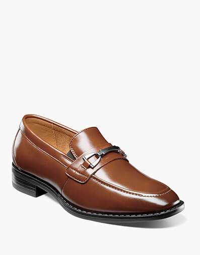 Kids Kaylor Moc Toe Bit Slip On in Cognac for $$85.00