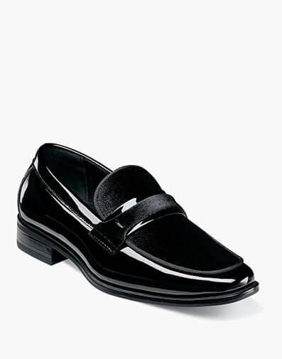 Kids Spratley Moc Toe Saddle Slip On in Black for $$75.00